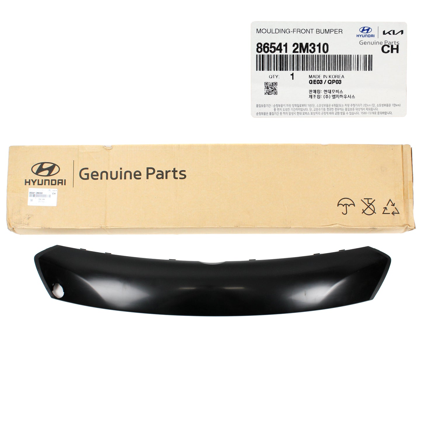 OEM Hyundai Genesis Coupe 13-16 for Front Bumper Center Grille "MATT" 865412M310