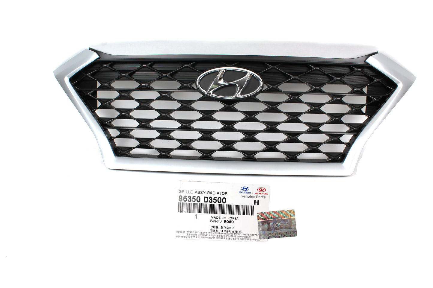 GENUINE Radiator Grille W/O Camera Hole for 2019-21 Hyundai Tucson 86350D3500