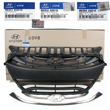 GENUINE Radiator Grille W/O Chrome for 13-15 Hyundai Elantra GT 86351A5010