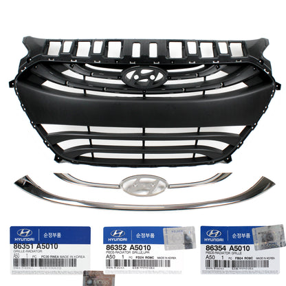 GENUINE Radiator Grille W/O Chrome for 13-15 Hyundai Elantra GT 86351A5010
