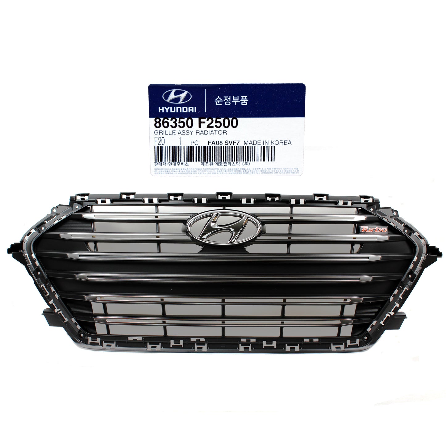 GENUINE Radiator Grille W/O Molding for 17-18 Hyundai Elantra 1.6L 86350F2500