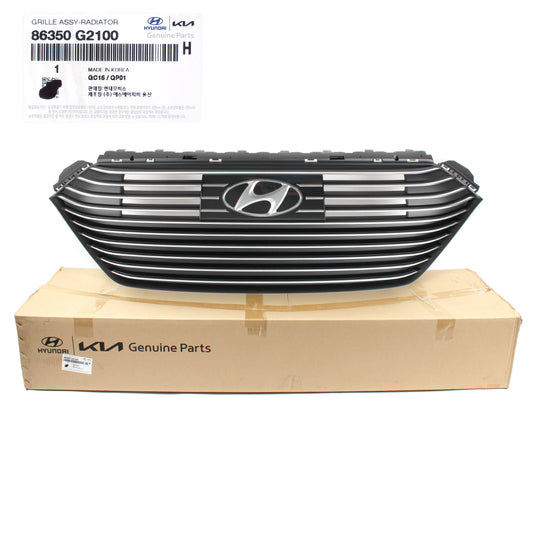 Genuine Radiator Grille w/ Smart Auto Brake for 2017-2018-2019 Hyundai Ioniq 86350G2100