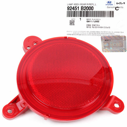 GENUINE Rear Bumper Reflector RIGHT PASSENGER for 14-15 Kia Soul 92452B2000