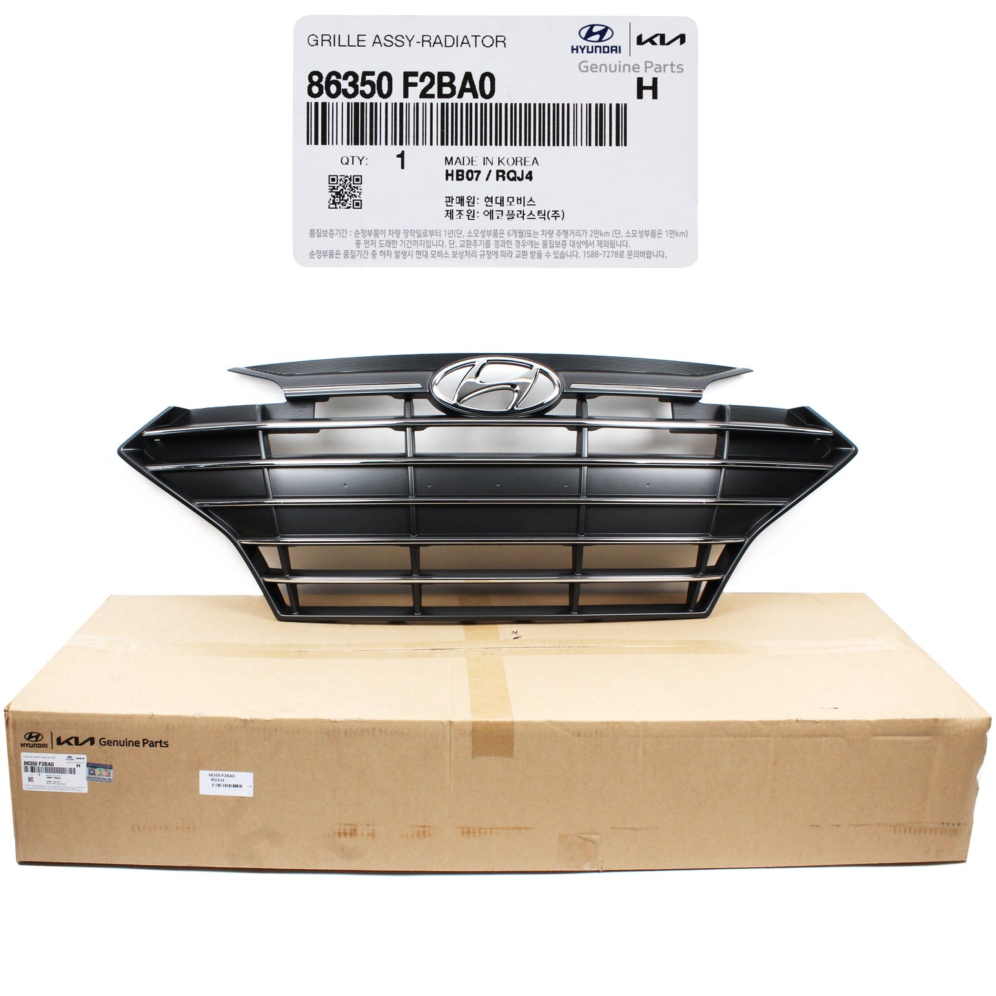 GENUINE Front Radiator Grille for 2019 2020 Hyundai Elantra Sedan 86350F2BA0