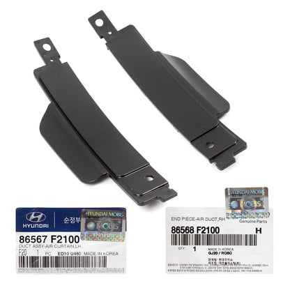 OEM Front Bumper Air Curtain Duct RIGHT for 17-18 Hyundai Elantra 86568F2100