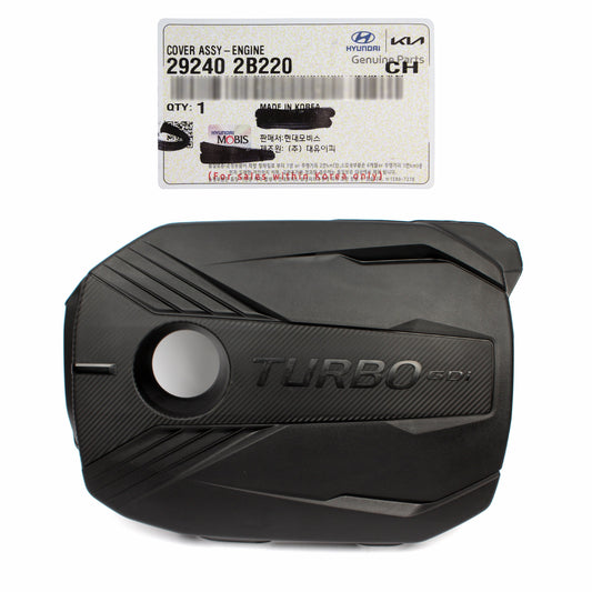 GENUINE Engine Cover for 2019-2023 Kia Forte Seltos Soul 1.6L Turbo 292402B220
