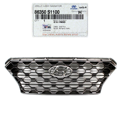 GENUINE Radiator Grille BLACK W/O Camera for 19-20 Hyundai Santa Fe 86350S1100