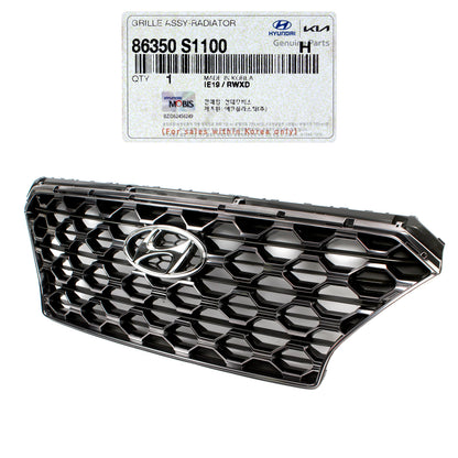 GENUINE Radiator Grille BLACK W/O Camera for 19-20 Hyundai Santa Fe 86350S1100