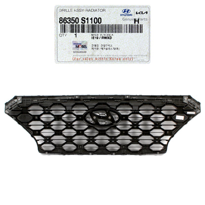 GENUINE Radiator Grille BLACK W/O Camera for 19-20 Hyundai Santa Fe 86350S1100