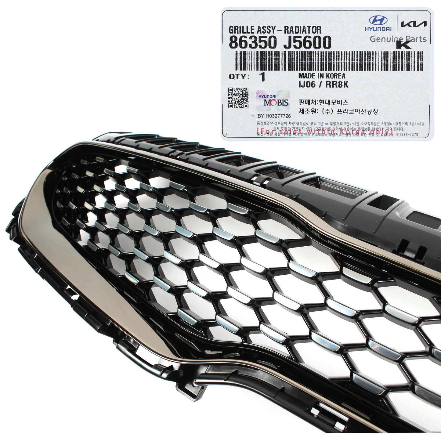 GENUINE Radiator Grille for 2018 2019 2020 2021 Kia Stinger 86350J5600