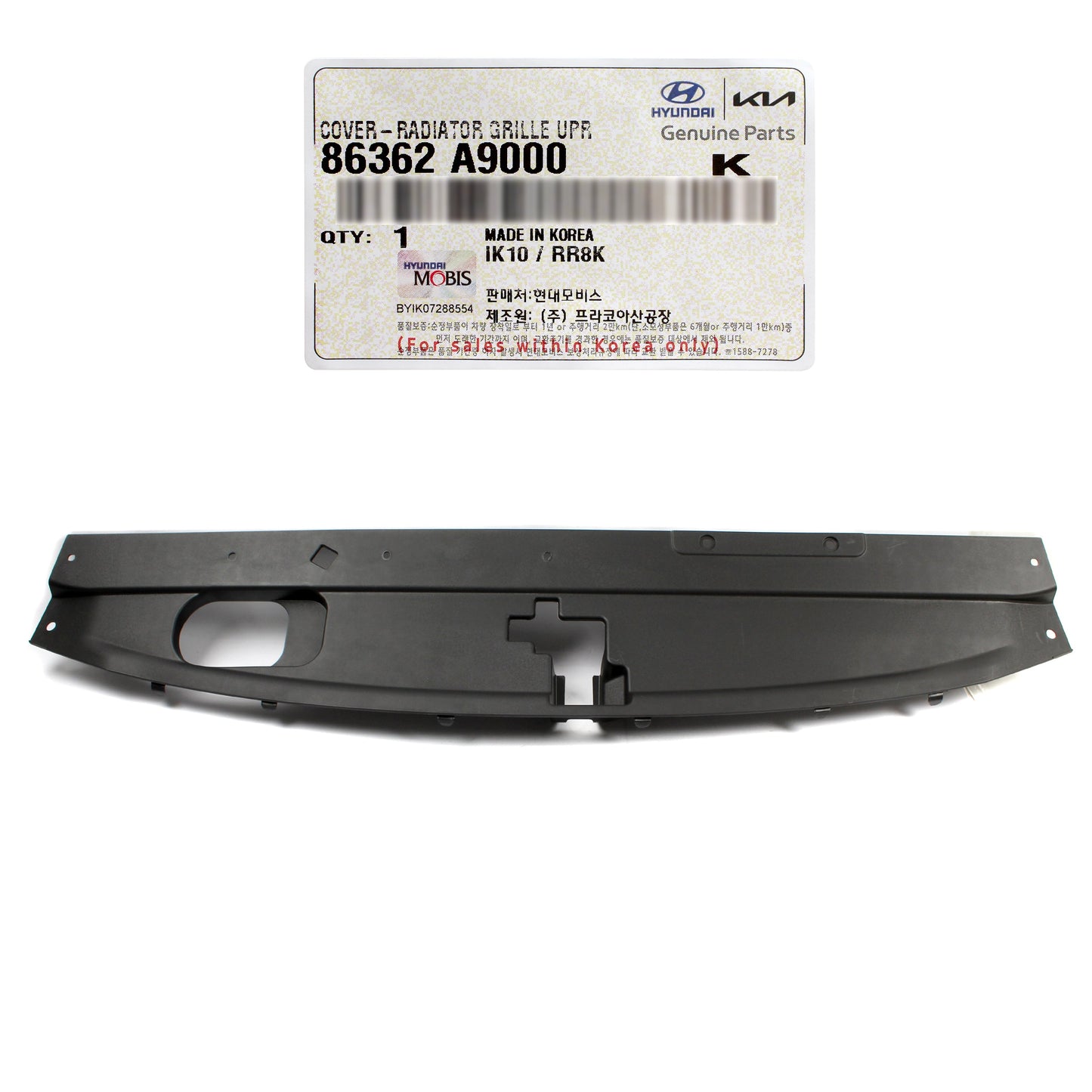 GENUINE Radiator Grille Upper Cover for 2015-2021 Kia Sedona 86362A9000