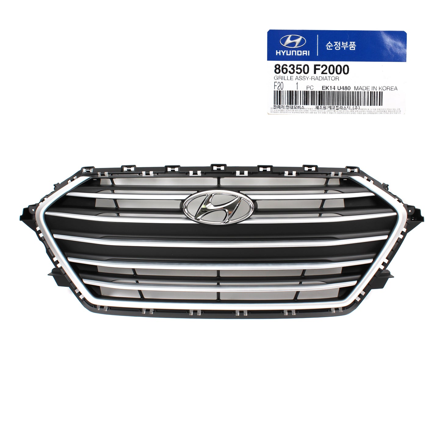 GENUINE FRONT RADIATOR GRILLE for 2017-2018 Hyundai ELANTRA OEM 86350F2000