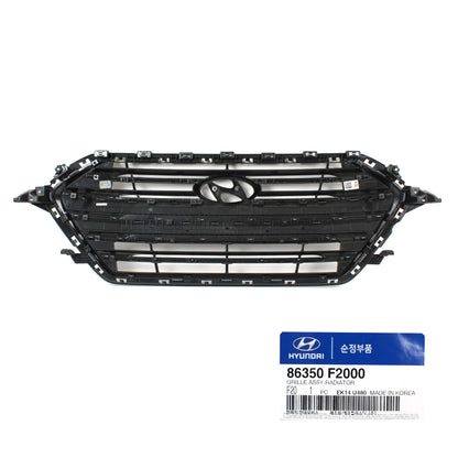 GENUINE FRONT RADIATOR GRILLE for 2017-2018 Hyundai ELANTRA OEM 86350F2000
