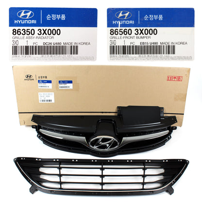 GENUINE Radiator Grille for 2011-2013 Hyundai Elantra Sedan OEM 863503X000