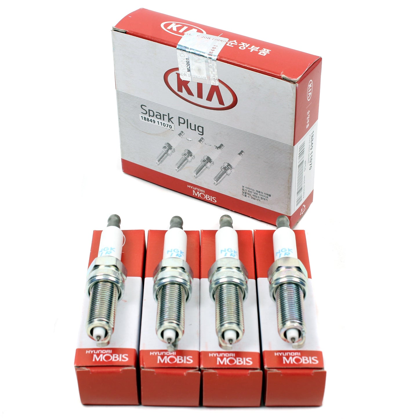 GENUINE OEM Spark Plugs Set 4PCS for 2015-2025 Hyundai Genesis Kia 1884911070