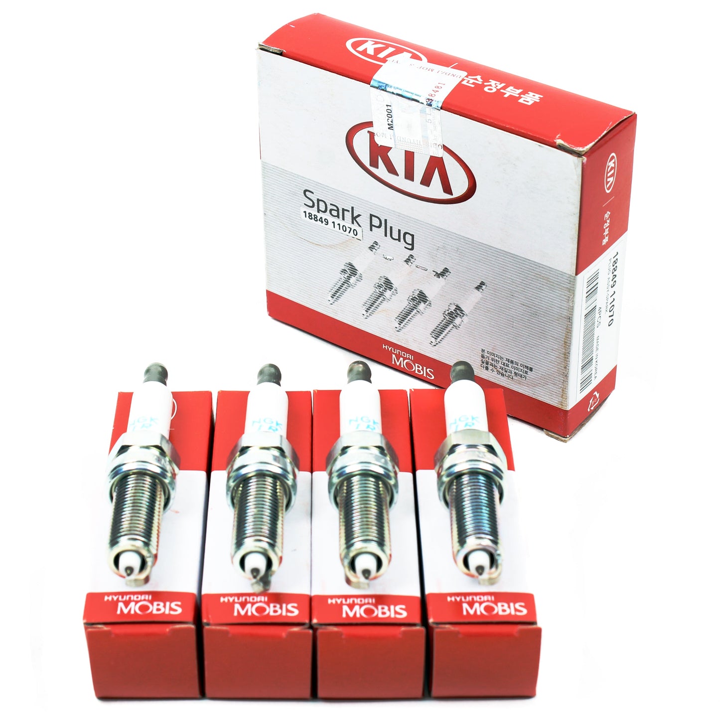 GENUINE OEM Spark Plugs Set 4PCS for 2015-2025 Hyundai Genesis Kia 1884911070