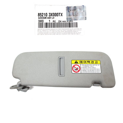 GENUINE Sun Visor DRIVER Side Gray for 2011-2015 Hyundai Elantra 852103X000TX
