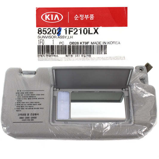 GENUINE Sun Visor Gray PASSENGER for 2005-10 Kia Sportage OEM 852011F210LX