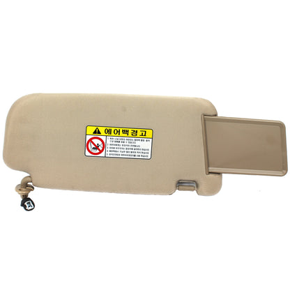 GENUINE Interior Sun Visor Beige DRIVER for 06-08 Kia Optima OEM 852012G010J7