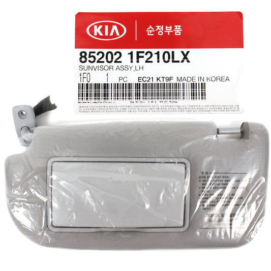 GENUINE Sun Visor Gray Driver LH for 2005-2010 Kia Sportage OEM 852021F210LX