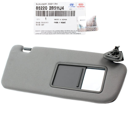 GENUINE Sun Visor GRAY RIGHT PASSENGER for 06-09 Hyundai Santa Fe 852202B511J4