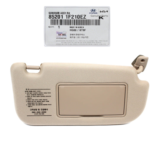GENUINE Sun Visor Beige RIGHT PASSENGER for 2005-2010 Kia Sportage 852011F210EZ
