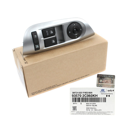 GENUINE Main Power Window Switch SILVER for 03-08 Hyundai Tiburon 935702C060KH