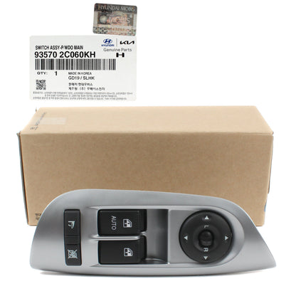 GENUINE Main Power Window Switch SILVER for 03-08 Hyundai Tiburon 935702C060KH