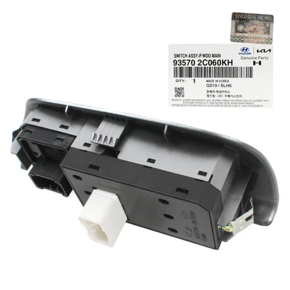 GENUINE Main Power Window Switch SILVER for 03-08 Hyundai Tiburon 935702C060KH