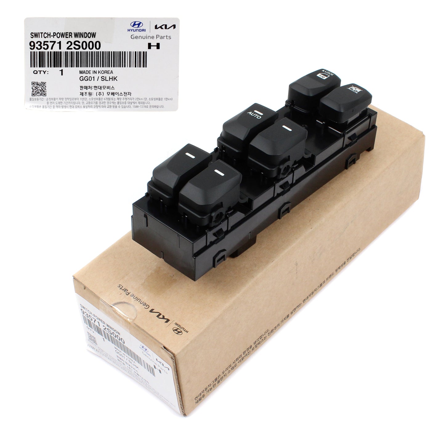 GENUINE Main Power Window Switch AUTO DOWN for 10-15 Hyundai Tucson 935712S050