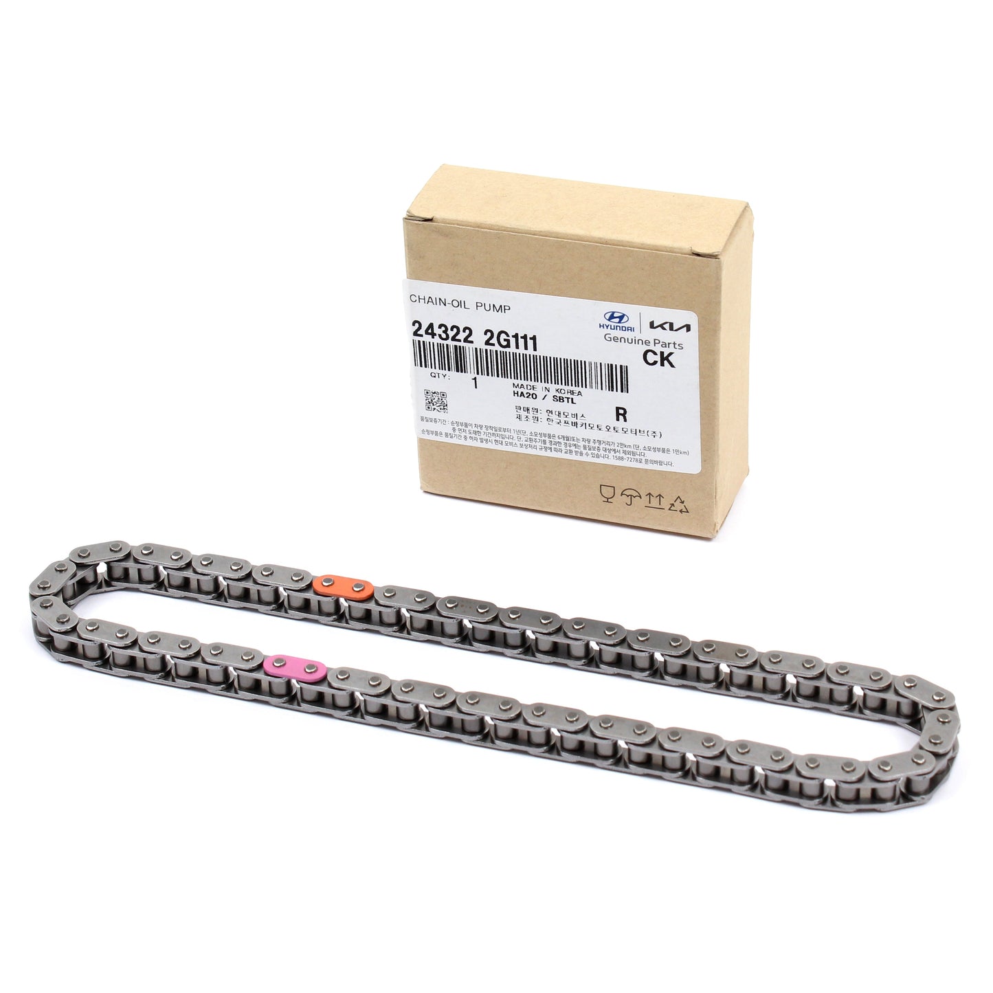 GENUINE Oil Pump Chain for 11-14 Hyundai Sonata / 11-16 Optima 2.4L 243222G111