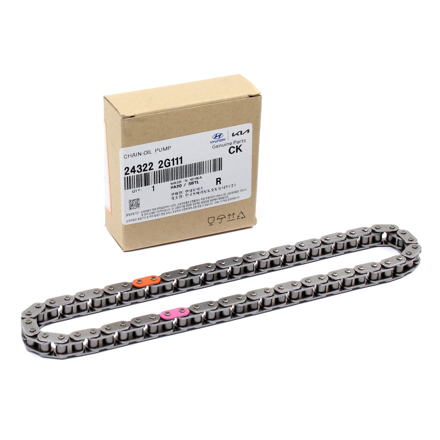 GENUINE Oil Pump Chain for 11-14 Hyundai Sonata / 11-16 Optima 2.4L 243222G111