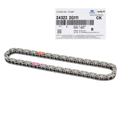 GENUINE Oil Pump Chain for 11-14 Hyundai Sonata / 11-16 Optima 2.4L 243222G111