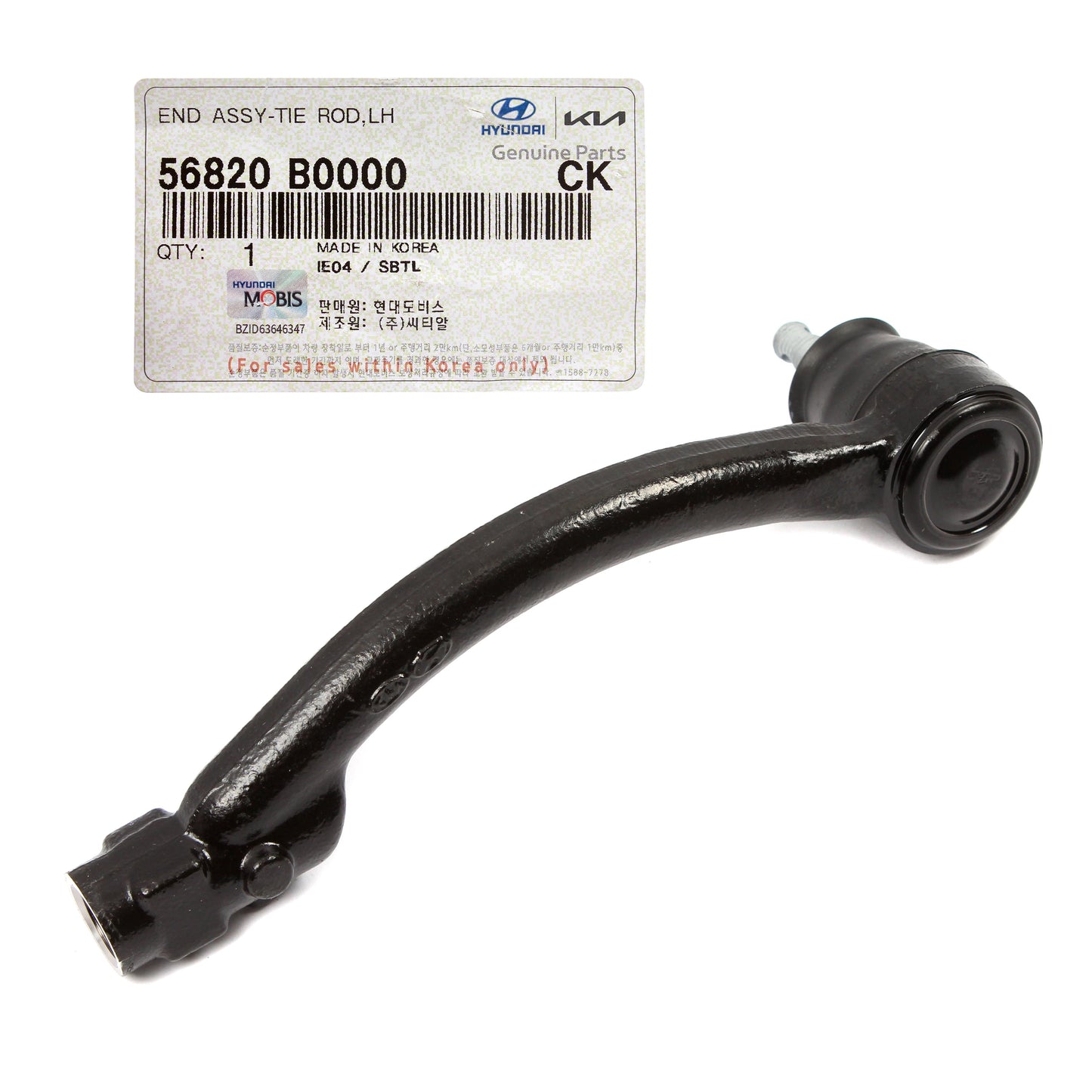 GENUINE Outer Tie Rod End LEFT DRIVER for 2017-18 Kia Forte Forte5 56820B0000