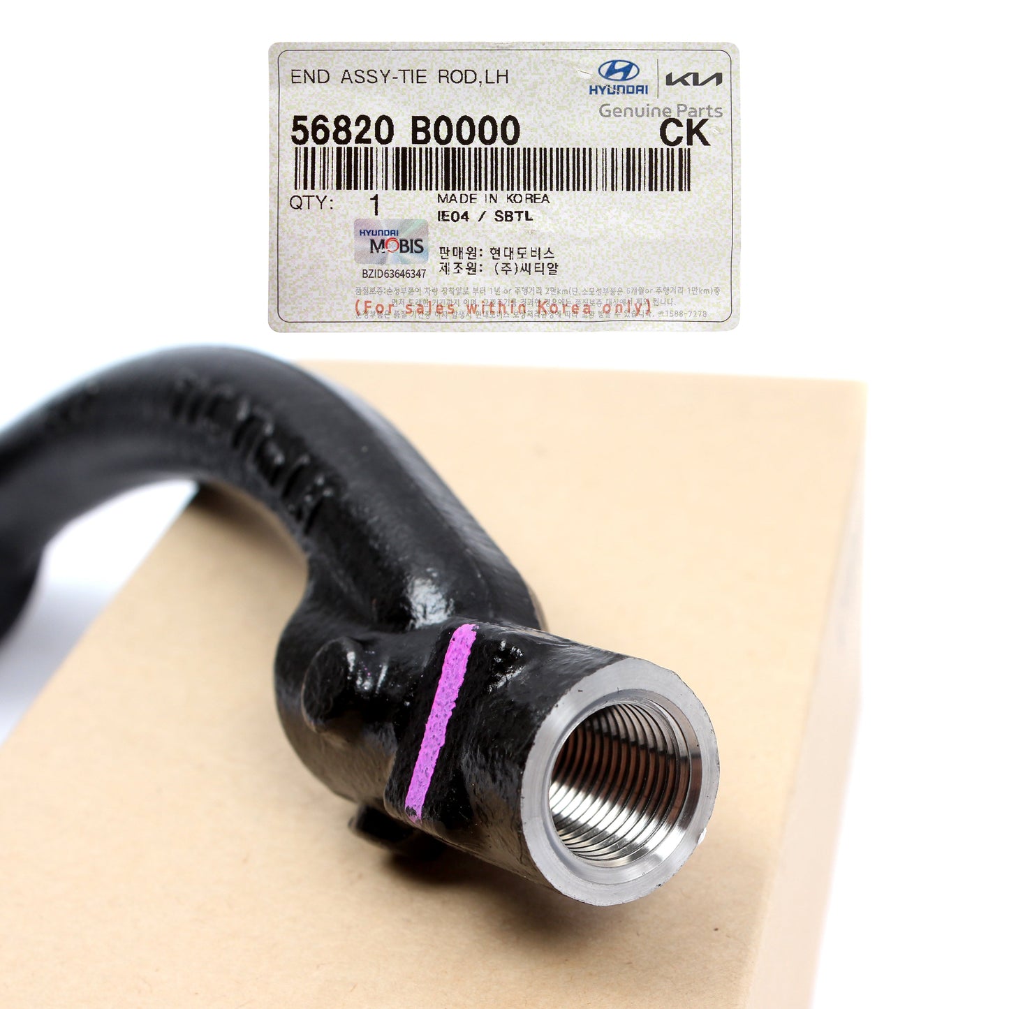 GENUINE Outer Tie Rod End LEFT DRIVER for 2017-18 Kia Forte Forte5 56820B0000