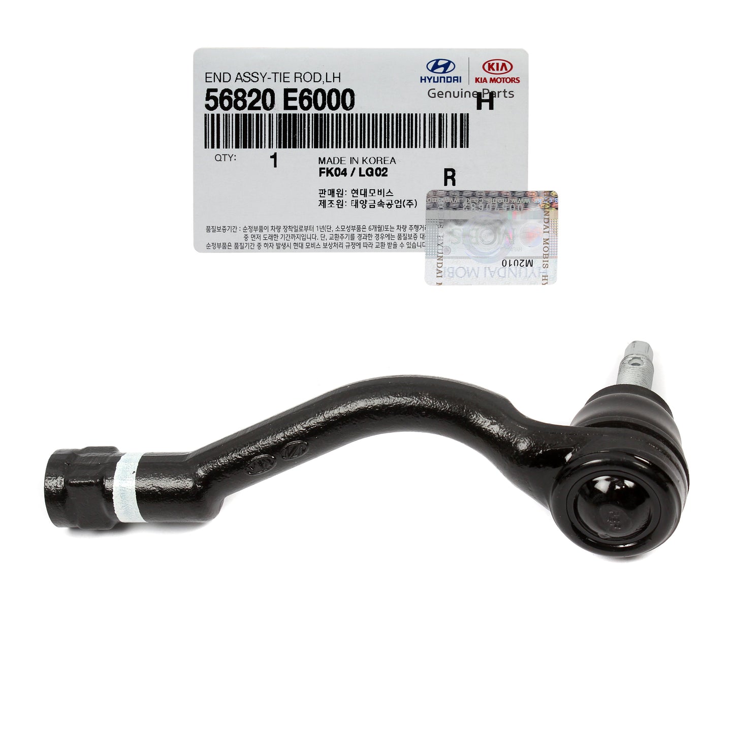 GENUINE Outer Tie Rod End LEFT DRIVER for 16-19 Sonata 16-20 Optima 56820E6000