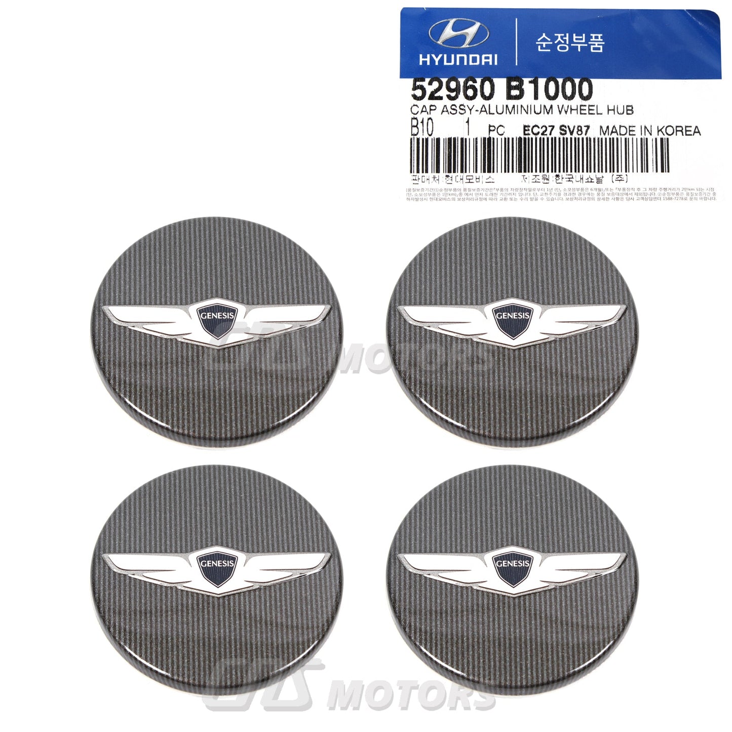 GENUINE Hyundai Genesis G80 15-17 for Aluminum Wheel Center Cap OEM 52960B1000