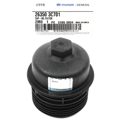 GENUINE Oil Filter Cap for 2010-17 Hyundai Genesis Kia K900 OEM 263503C701