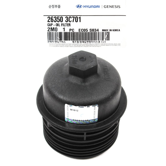 GENUINE Oil Filter Cap for 2010-17 Hyundai Genesis Kia K900 OEM 263503C701