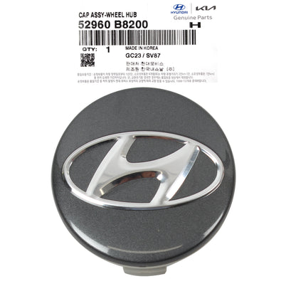 GENUINE Wheel Center Cap Gray 2017-2019 Hyundai Santa Fe 3.3L 52960B8200