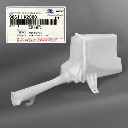GENUINE OEM Windshield Washer Reservoir for 2020-2022 Hyundai Venue 98611K2000