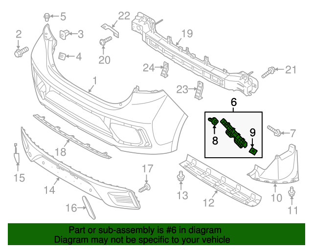 GENUINE Rear Bumper Bracket LEFT DRIVER for 2017-2022 Hyundai IONIQ 86613G2000