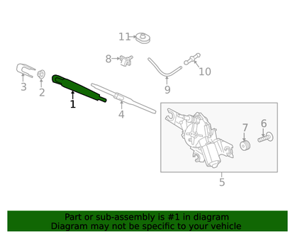 GENUINE Rear Wiper Arm for 2018-2023 Elantra GT Santa Fe Seltos 98811G3000
