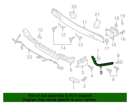 GENUINE REAR Bumper Side Bracket LEFT LH for 2015-2021 Kia Sedona 86613A9000
