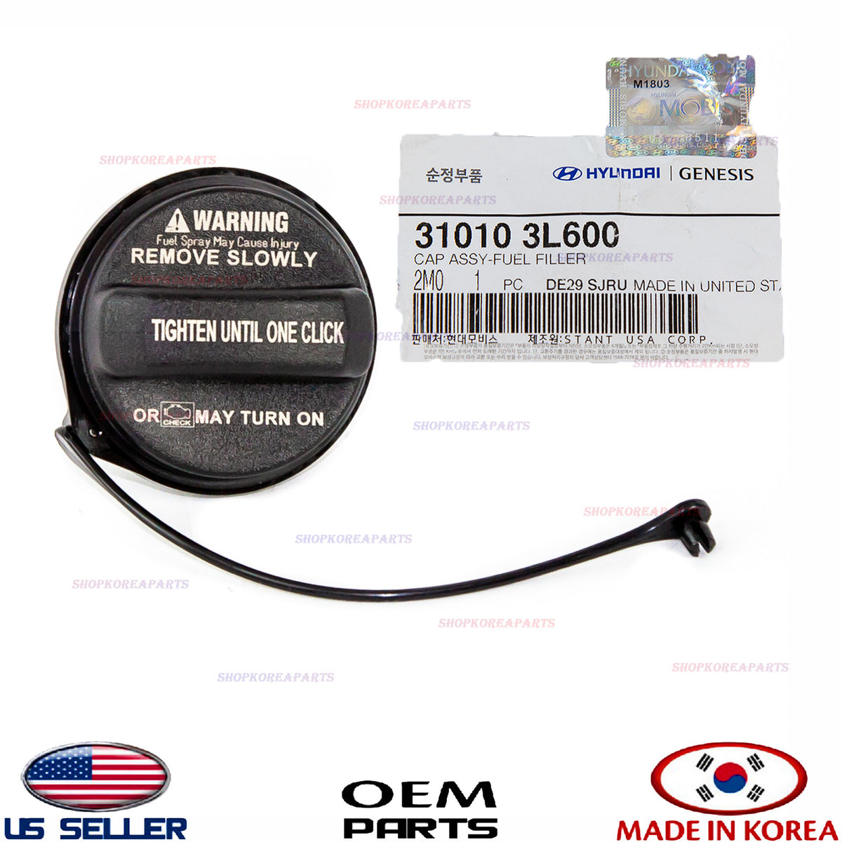 FUEL FILLER CAP 【GENUINE OEM】 FOR VARIOUS HYUNDAI & KIA 2006-2026 310103L600