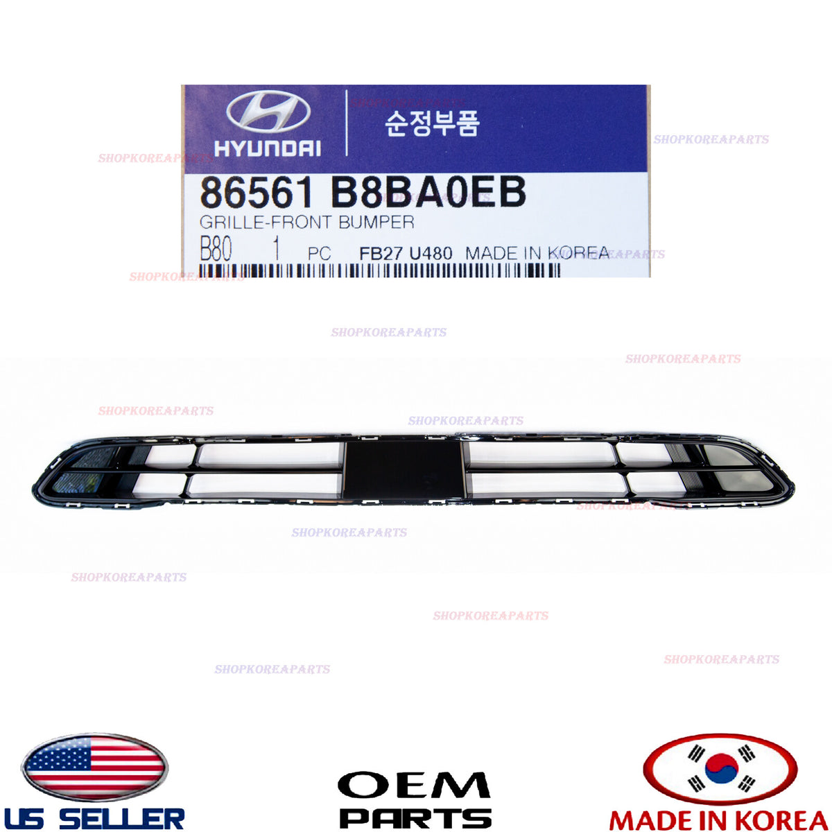 GENUINE Front Bumper lower Grille ⭐OEM⭐ Santa Fe XL 3.3L 6, 7, Seat 2017-2019