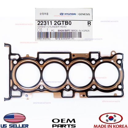 GENUINE Engine Cylinder Head Gasket OEM Genesis Hyundai Kia 2.0 Turbo 223112GTB0