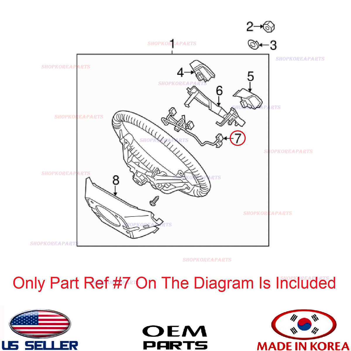 GENUINE Steering Wheel Remote Control Wiring ⭐OEM⭐ KIA SORENTO 2011-2013