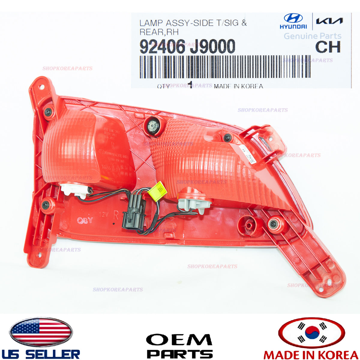 GENUINE Turn Signal Lamp Rear RIGHT Passenger Side OEM Hyundai Kona 2018-2021