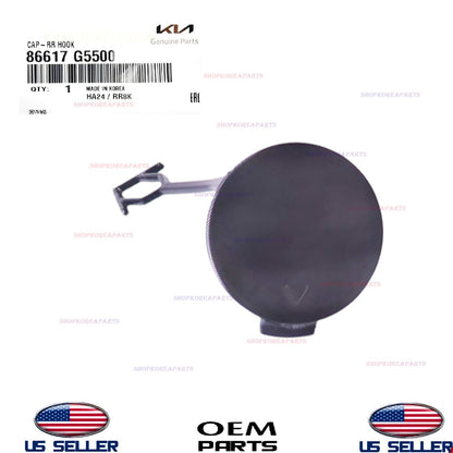 GENUINE OEM Rear Bumper Tow Hook Cover 2020-2022 Kia Niro 86617-G5500